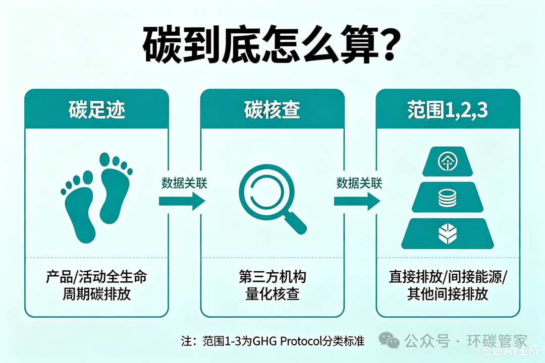 碳到底怎么算？一文讲透碳核查、碳足迹、范围一二三